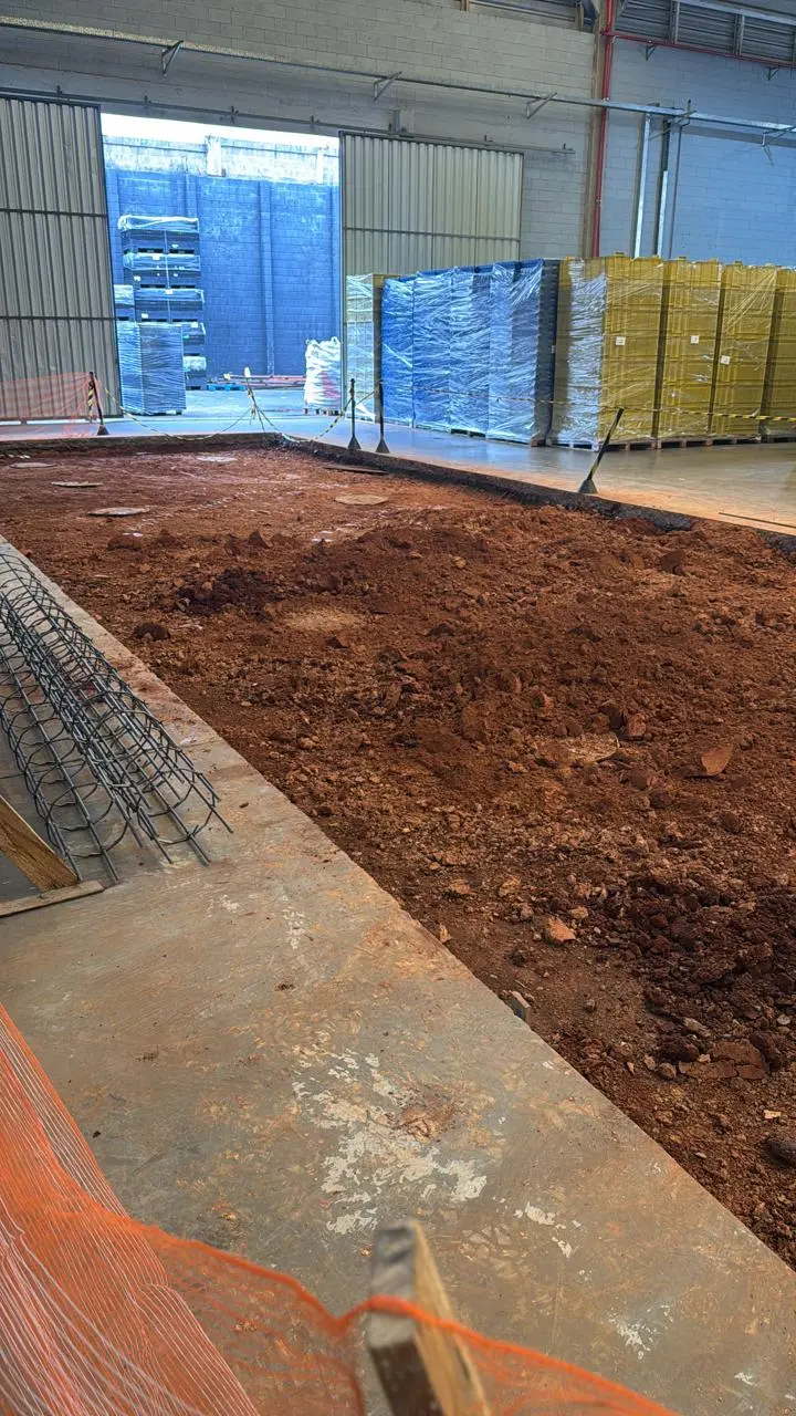 Obra industrial executada pela AG8, registro 2