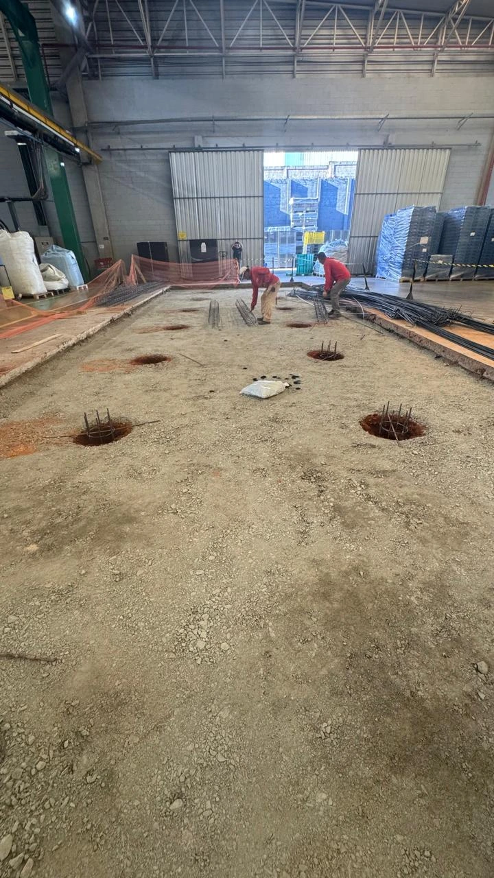 Obra industrial executada pela AG8, registro 4