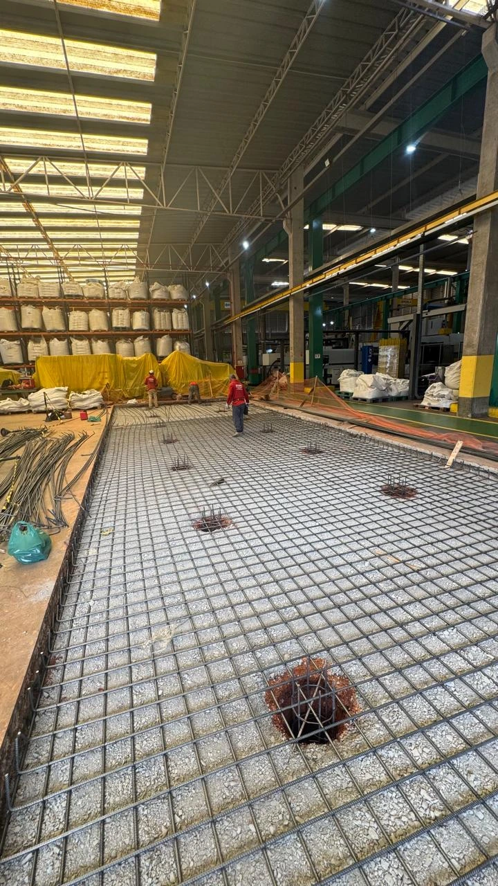 Obra industrial executada pela AG8, registro 6